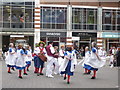 Morris dancers in Rose Square, Canterbury