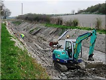 SP9012 : Wendover Arm: Work in progress relining the dry canal bed by Chris Reynolds