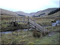 NT1928 : Manor Water footbridge by Callum Black