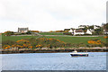 Fishing boat leaving the Isle of Whithorn