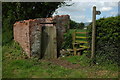 Remains of a roadside shed, Llanvihangel Gobion