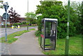 Telephone box at the end of Depot Rd