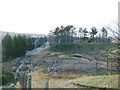 Rampart of dismantled coal conveyor