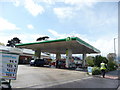 SZ0995 : Bournemouth : BP Petrol Station & Somerfield Shop by Lewis Clarke