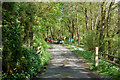 Carpark entrance at Polbrock Bridge