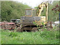 A Liebherr excavator parked up at Valley farm