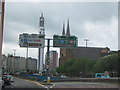 A38 Queensway, View of St. Chads and BT Tower