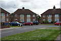 Houses at road corner