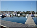 Falmouth Marina sill at high water