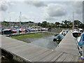 Falmouth Marina sill at low water