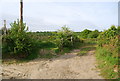 End of  paved section of The Tunbridge Wells Circular Walk & High Weald Landscape Trail, Little Bayhall