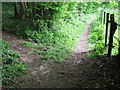 Footpath junction near Gilhams Cottage