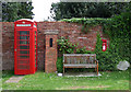 Phone and post boxes at Chesterton, Shropshire