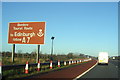 Motorway sign, northbound on the M6