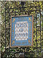 Sign for the Parish of Keymer, Adastra Park