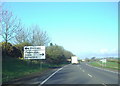 Road sign on the A75