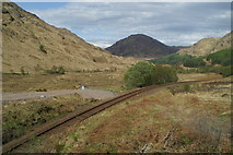 NM8981 : Scenic railway, west of Glenfinnan by David Long