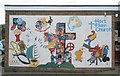 Mural at the side of Hart Plain Church