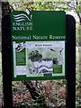 English Nature National Nature Reserve information board in Wyre Forest