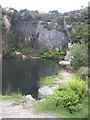 Flooded quarry on Carn Marth