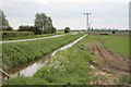 Road and ditch alongside each other