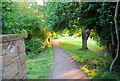 Footpath along the Pen Stream.