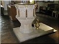 The font at St Mary