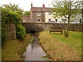 Stoke St. Michael: stream through the Green