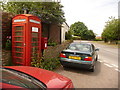 Yenston: postbox № BA8 114 and phone, High Street