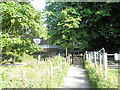 View from the footpath over to Wade Court