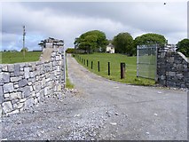 M4208 : Entrance gate and Maryville House - Cahermore Townland by Mac McCarron