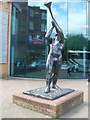 Statue outside Springburn Leisure Centre