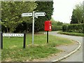 The postbox at Sacombe Green