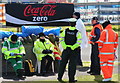 Race officials between races at the Northwest 200 2009