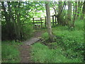 Footbridge and Stile in Honeywood Rough