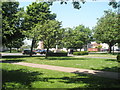 Looking from Holy Trinity, Gosport towards the war memorial