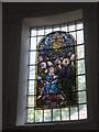 Stained glass window to the right of the main altar  at Holy Trinity, Gosport