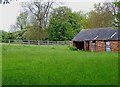 Field and old farm building adjacent to Mill Street