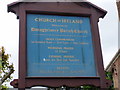 Information sign at Donaghacloney Parish Church Waringstown