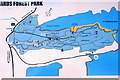 C0734 : Ards Forest Park - Sign - Map of driveway & trails by Joseph Mischyshyn