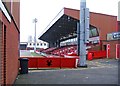 SO8375 : A stand at Kidderminster Harriers football ground by P L Chadwick