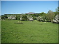 View of Farmland and Moel Famau from Colomendy