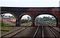 A cycletrack over the railway north of Banbury