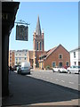 Looking from the art shop in Stoke Road towards the Methodist church