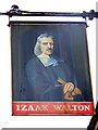 Sign for the Izaak Walton, East Meon