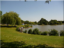 TQ5169 : Swanley: Swanley Park lake by Chris Downer