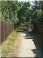 Footpath across the railway