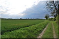 View Back Towards Pirton across fields