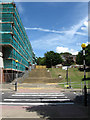 TQ3408 : Steps to Science Car Park, University of Sussex by Simon Carey