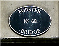 Forster Bridge nameplate, near Wolverhampton